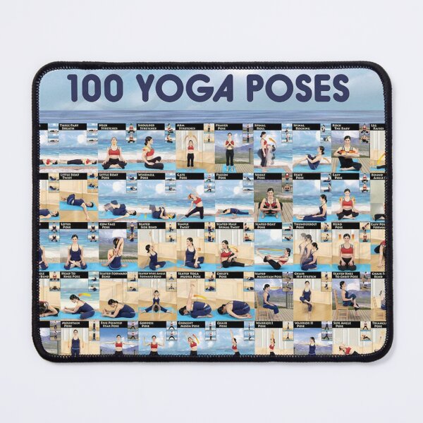 Item preview, 100 Yoga Poses Poster, Ashtanga, Hatha designed and sold by williamlperrot.