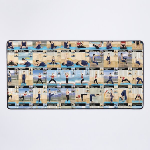 Item preview, 100 Yoga Poses Poster, Ashtanga, Hatha designed and sold by williamlperrot.