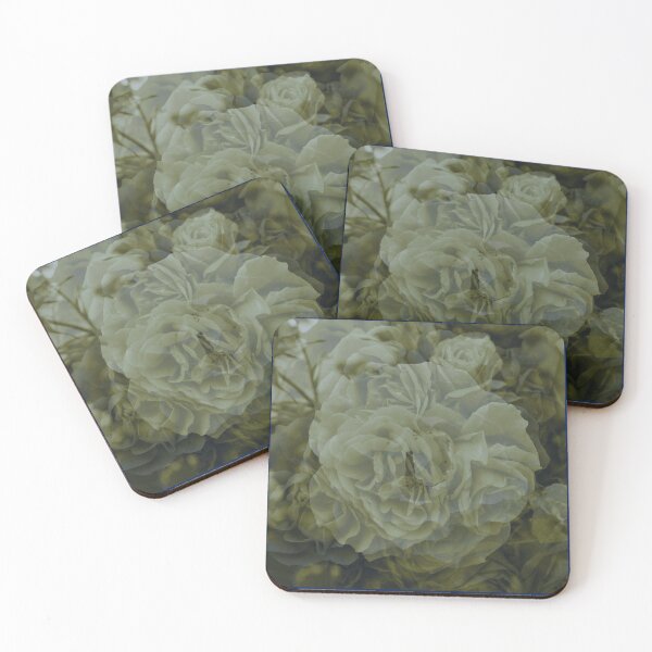 Item preview, Khaki Color, Sepia Floral Abstract, Pattern Aesthetic - Unique Green/Khaki White Floral design  designed and sold by haRexia.