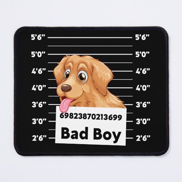 Item preview, Funny Golden Retriever Prisoner, Criminal Cute Dog, Mugshot photo designed and sold by NiceTees2021.
