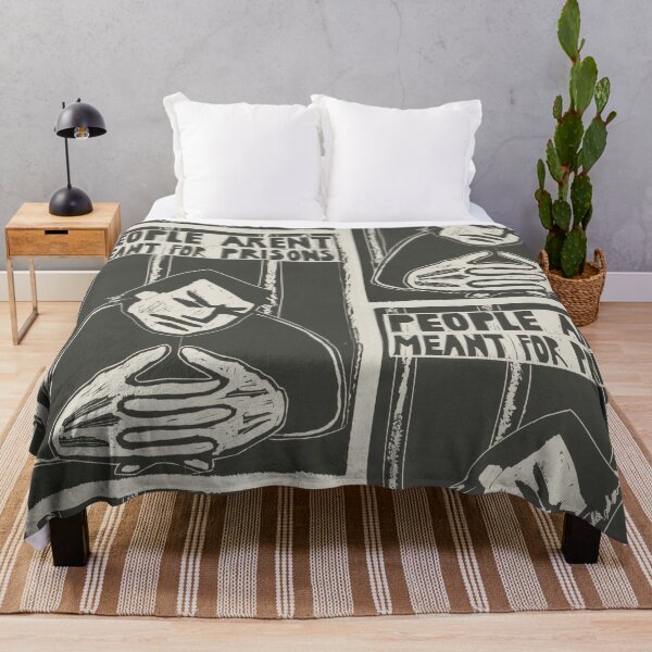 Item preview, People Aren't Meant for Prison - Rachael Romero | Vintage American Political Art designed and sold by POSTERAMALA.