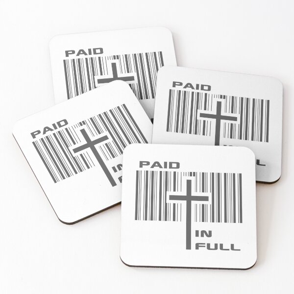 Item preview, Christian Design - Cross - Paid in Full - Barcode - John 3:16 designed and sold by simplydesignart.