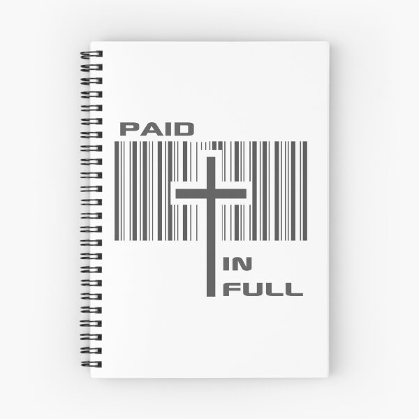 Item preview, Christian Design - Cross - Paid in Full - Barcode - John 3:16 designed and sold by simplydesignart.