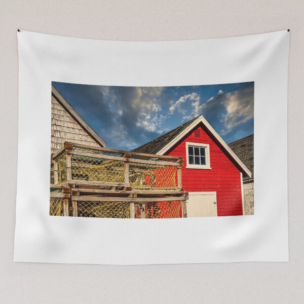 Item preview, PEI Lobster Traps on the Wharf designed and sold by onepony.