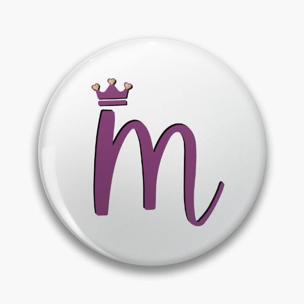 Aperçu de l'œuvre LETTRE "M" VIOLET (1) | REINE/PRINCESSE | ALPHABET/COURONNE/ROYAUTÉ créée et vendue par The413Designs.