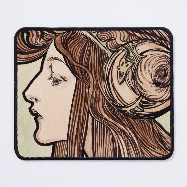 Item preview, Stained glass art of the Fouquet boutique by Alphonse Mucha designed and sold by see-the-fox.