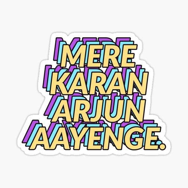 "Funny Bollywood Design Old Bollywood Dialogue" Sticker for Sale by PardesiGuy Redbubble