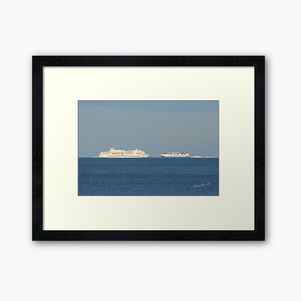 Brittany Ferries Pont Aven & Normandie Express Framed Art Print