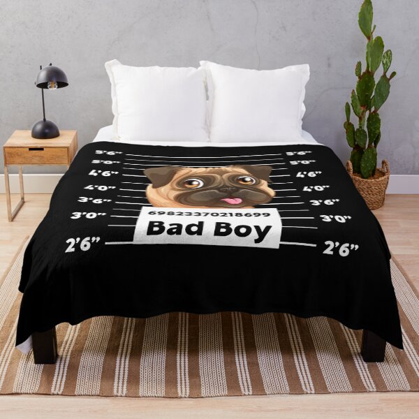 Item preview, Funny Pug Prisoner, Criminal Cute Dog, Mugshot photo designed and sold by NiceTees2021.