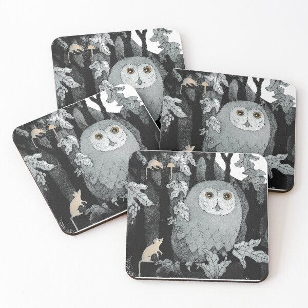 Item preview, Owl in tree with three mice designed and sold by Blueluna.