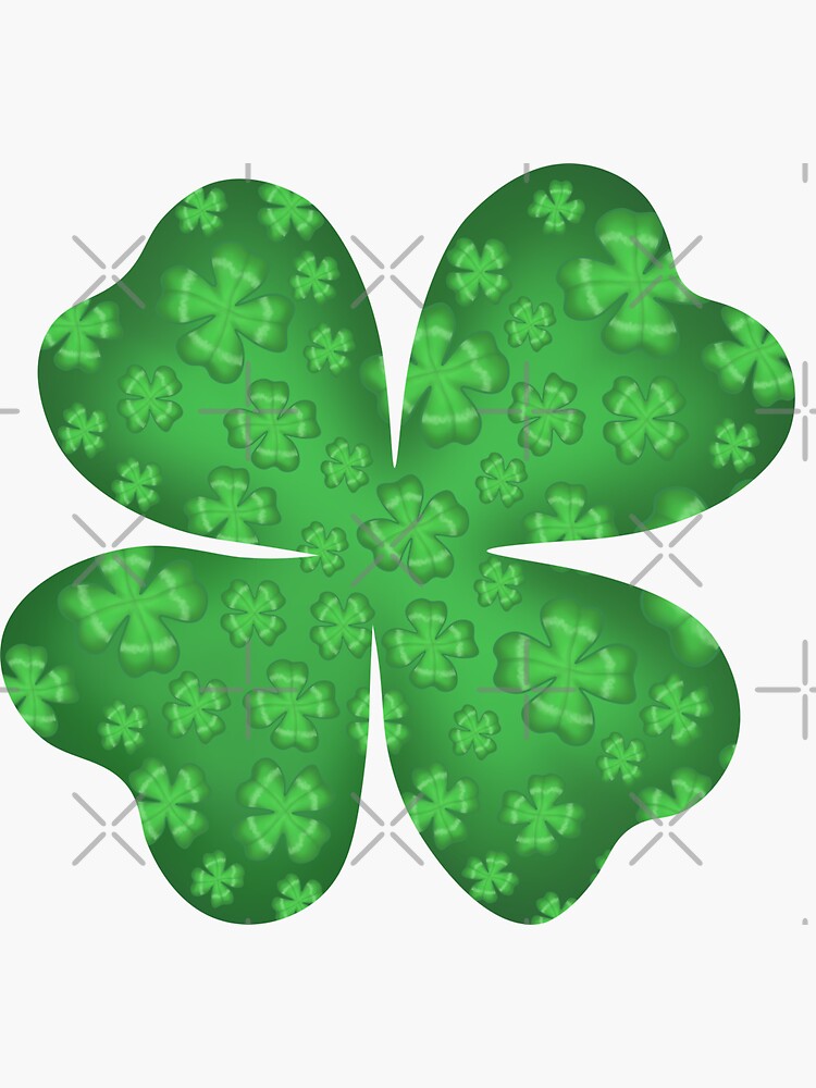 Clover Three-leaf clover lucky clover New Year' Sticker