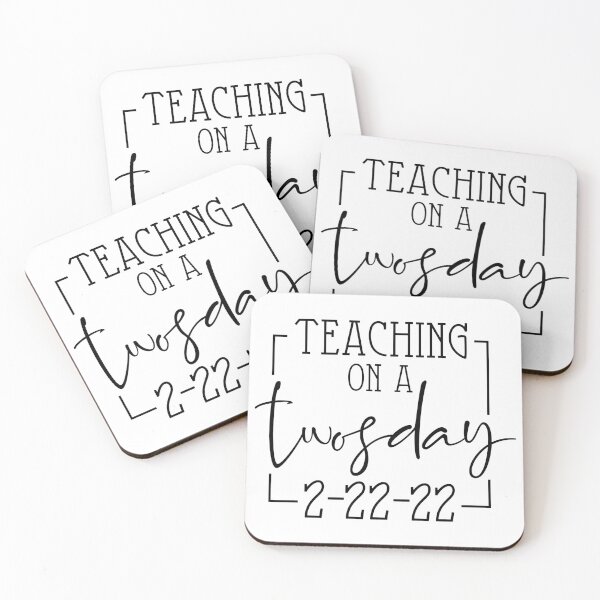 Item preview, teaching on a twosday  designed and sold by FauzIDEA.