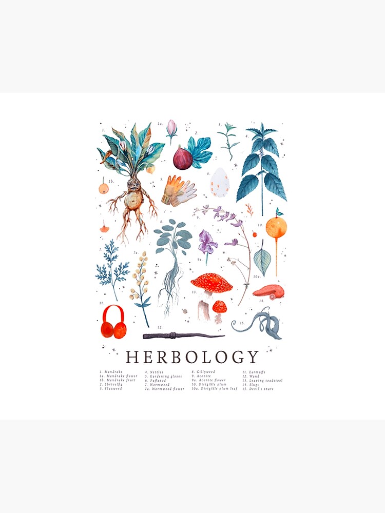Disover Herbology Harry Plants Duvet Cover