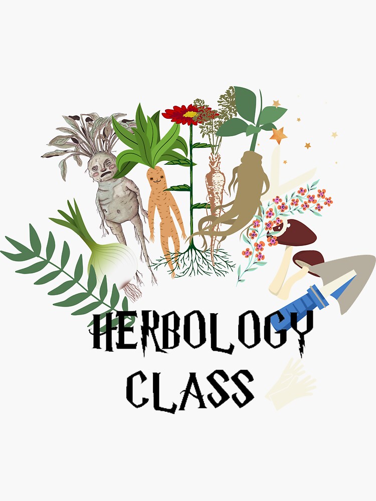 "Herbology Harry plants Potter" Sticker for Sale by KateMagicArt