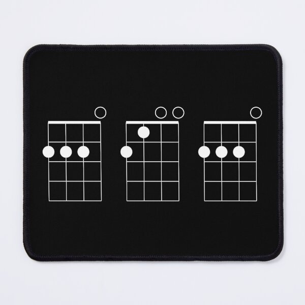 Item preview, DAD Spelled with Ukulele Chords Fun White Design for Fathers designed and sold by UkeAlong.