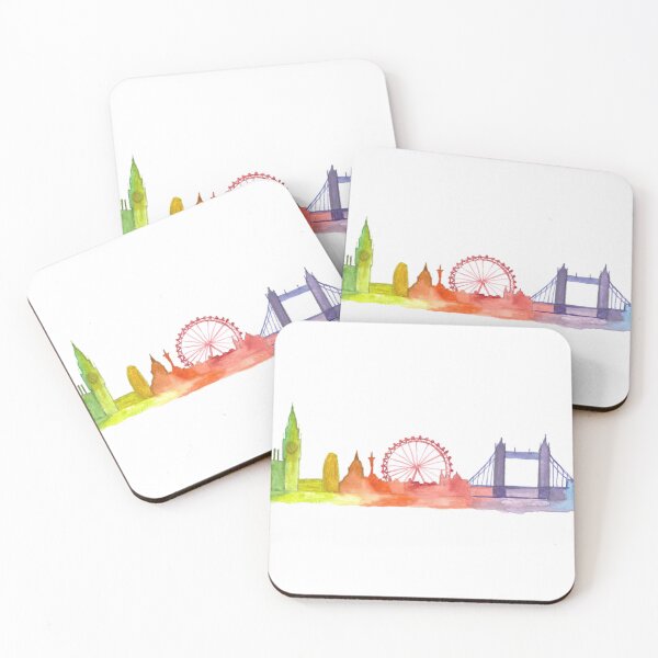 Item preview, London skyline watercolor designed and sold by Monika Howarth.