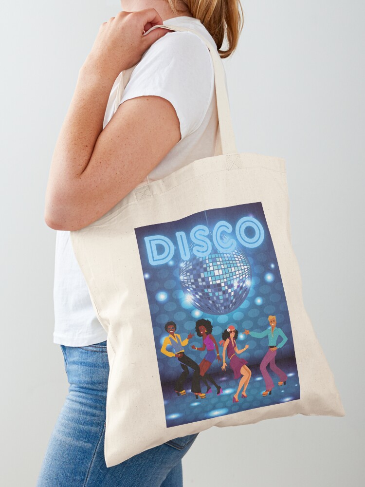 Disco Party. 70s Disco Fashion. 80s Disco Fashion.Purple Disco machine.   Tote Bag for Sale by ramazis