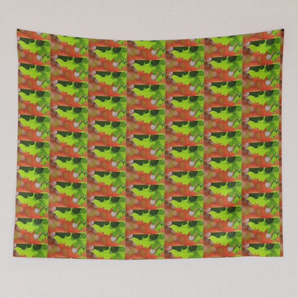 Item preview, Colors in Nature Background - Vivid Green and Red designed and sold by LivingWild.