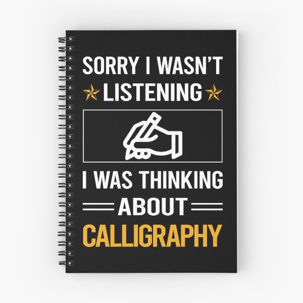 Item preview, Funny Listening Calligraphy Calligrapher Handwriting Lettering designed and sold by fatherbarliman.
