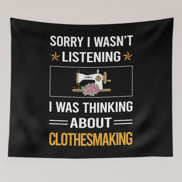 Item preview, Funny Listening Clothesmaking Clothes Making Clothesmaker Dressmaking Dressmaker Tailor Sewer Sewing designed and sold by fatherbarliman.