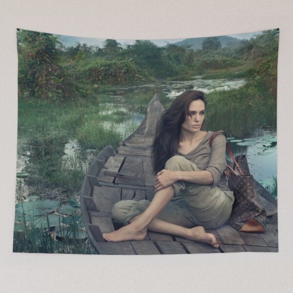 Item preview, Illustration Angelina Jolie Art designed and sold by ZanaKirania.
