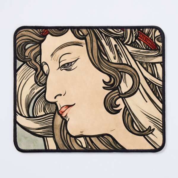 Item preview, Stained glass art of the Fouquet boutique by Alphonse Mucha designed and sold by see-the-fox.