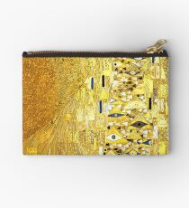 The Woman in Gold Zipper Pouch