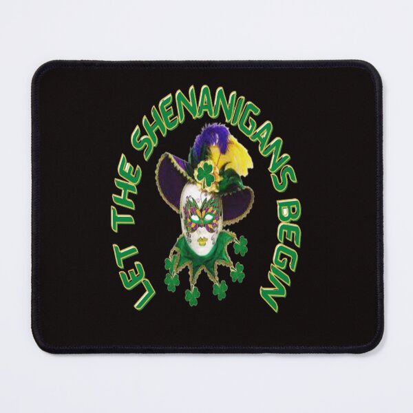 Artikelvorschau, Maskierte Spielereien, Let The Shenanigans Begin, Lucky Shamrock Irish Culture, Shenanigans Squad entworfen und verkauft von Adri Barnard.