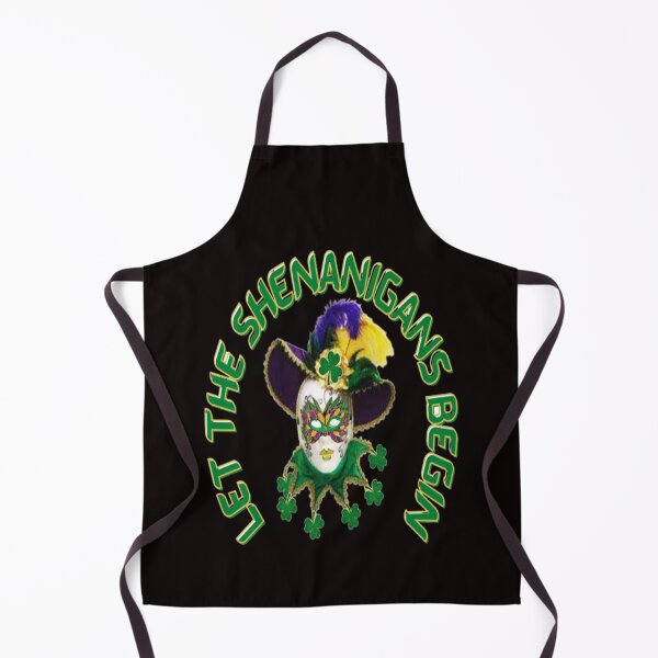 Item preview, Masked Shenanigans, Let The Shenanigans Begin, Lucky Shamrock Irish Culture, Shenanigans Squad designed and sold by Adri Barnard.