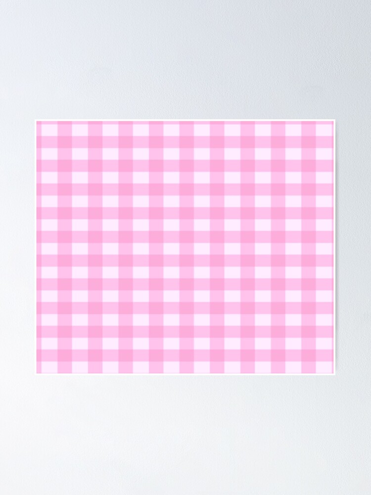 Pink Plaid Poster