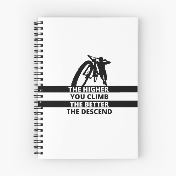 Item preview, The Higher You Climb, The Better The Descend | MTB T-shirt Design designed and sold by calistreetics.