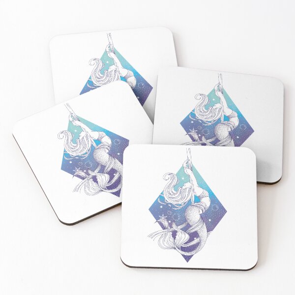 Item preview, Aerial Silks Mermaid - Blue - Tattoo Inspired designed and sold by cristicreative.