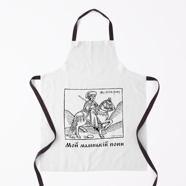Item preview, Medieval Easy Rider in the old Slavic language. My little pony. Black on white designed and sold by maclook.
