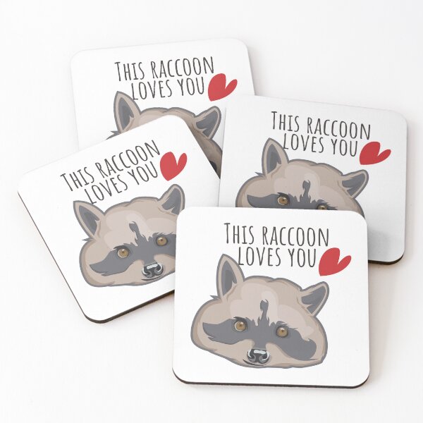 Item preview, This Racoon Loves You designed and sold by Random  Fandom.