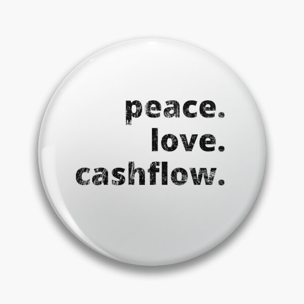 Item preview, Peace love and cashflow distressed designed and sold by KingsManKind.