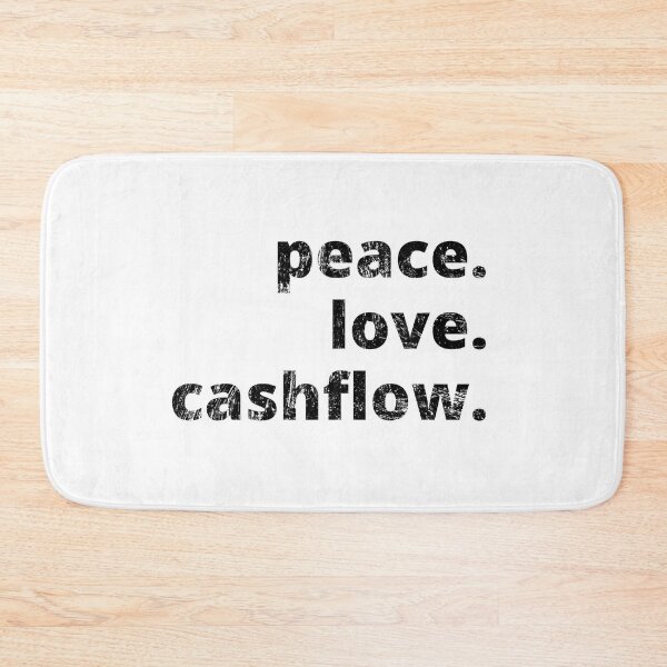 Item preview, Peace love and cashflow distressed designed and sold by KingsManKind.