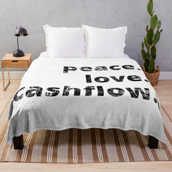 Item preview, Peace love and cashflow distressed designed and sold by KingsManKind.