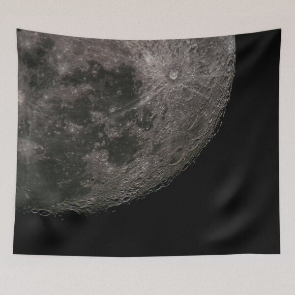 Item preview, Close up view of the moon's lunar surface and its craters designed and sold by noblephoto.