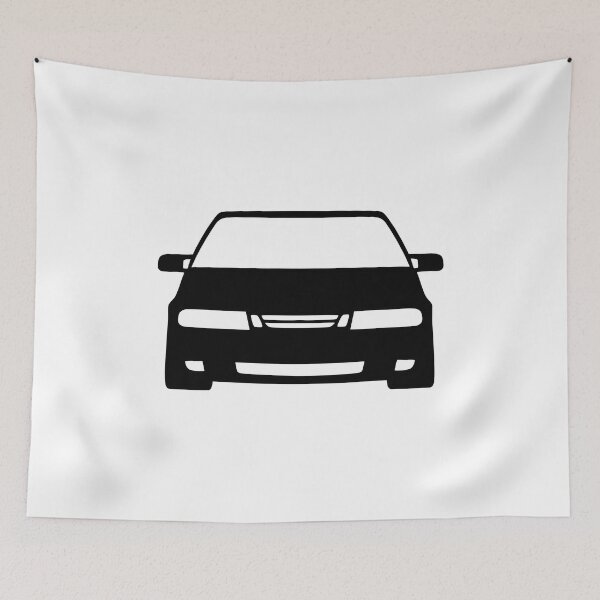 Item preview, Saab 9000 turbo Black sticker designed and sold by EdimDesign.