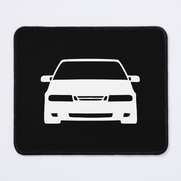 Artikelvorschau, Saab 9000 Turbo weißer Aufkleber entworfen und verkauft von EdimDesign.