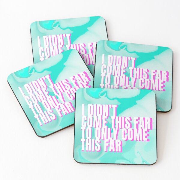Item preview, I Didn't Come This Far To Only Come This Far Colorful Typography Print Text Style 1 designed and sold by lineartdesigns.