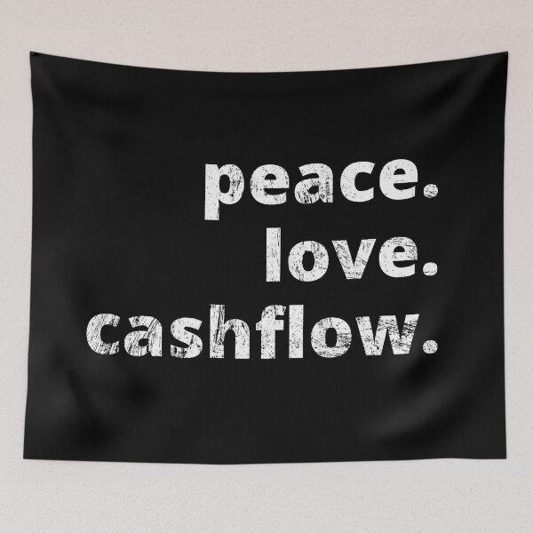 Item preview, Peace love and cashflow distressed 2 designed and sold by KingsManKind.
