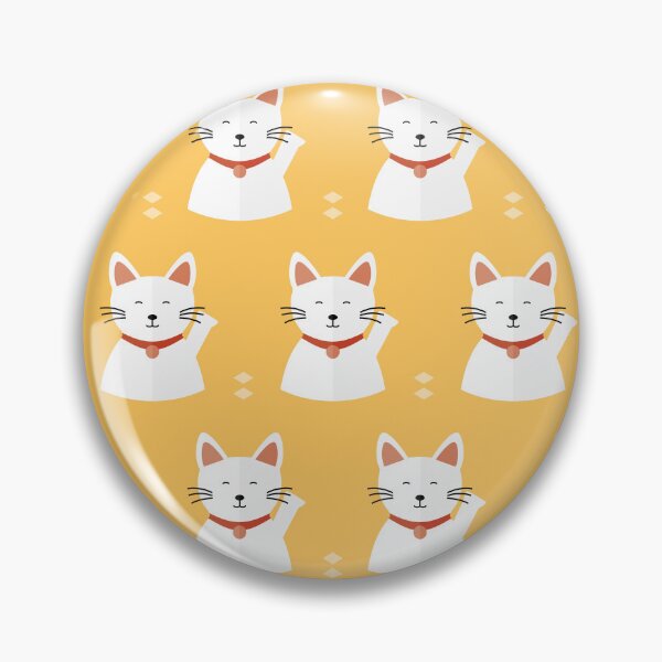 Item preview, Japanese happy cats on yellow designed and sold by reneesillus.