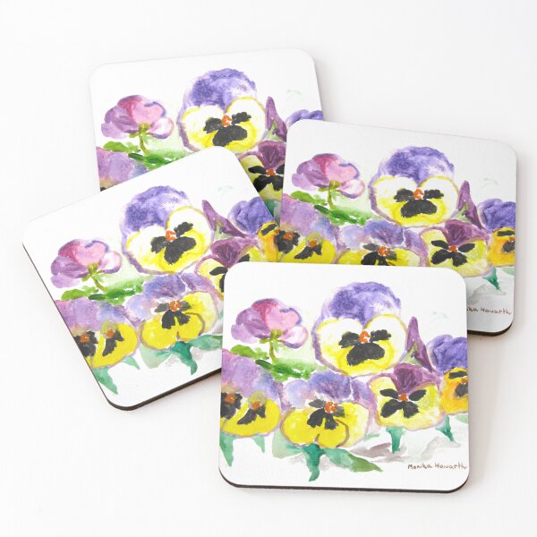 Item preview, Pansy Mixture watercolor designed and sold by Monika Howarth.