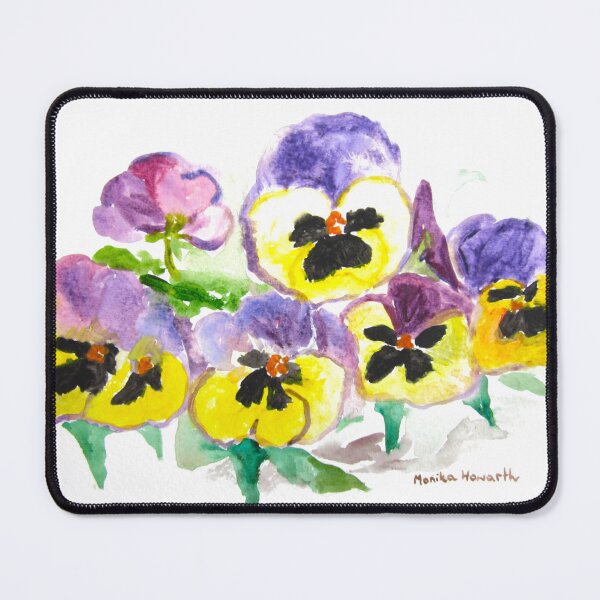Item preview, Pansy Mixture watercolor designed and sold by Artbymonika.