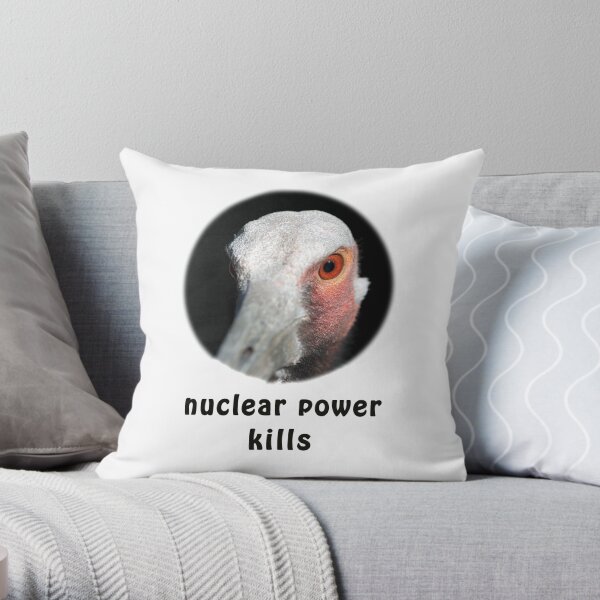 Sarus Crane gegen Atomkraft Dekokissen