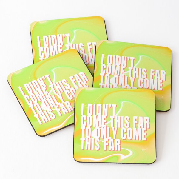 Item preview, I Didn't Come This Far To Only Come This Far Colorful Typography Print Text Style 5 designed and sold by lineartdesigns.