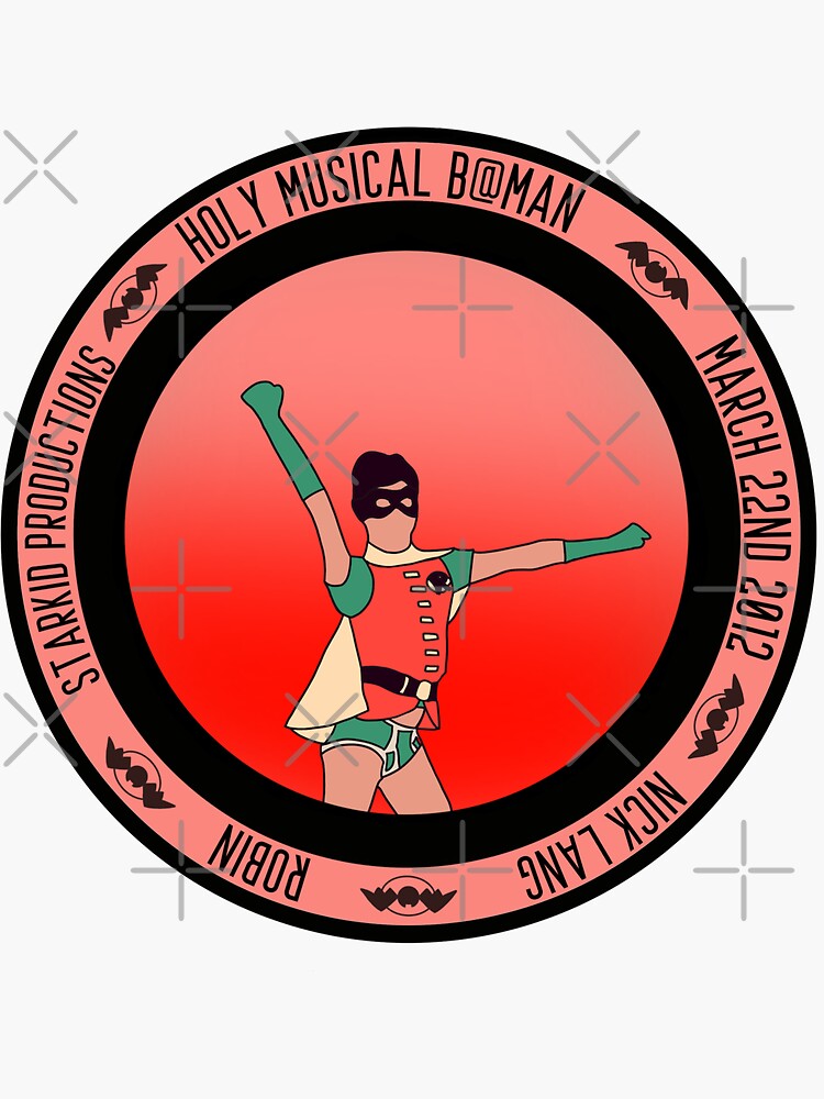 "Robin | Holy Musical B@man | Big Logo | Starkid" Sticker For Sale By ...