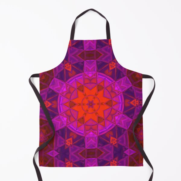 Item preview, Mosaic Kaleidoscope Flower Red and Purple designed and sold by WormholeOrbital.