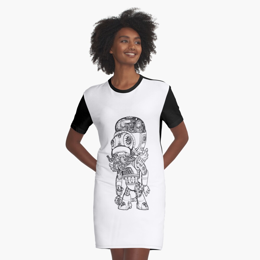 Item preview, Graphic T-Shirt Dress designed and sold by Adew.